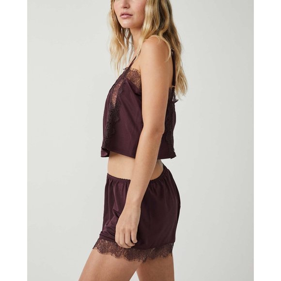Free People Spice It Up Sleep Set / Plum Jam - Picture 2 of 8